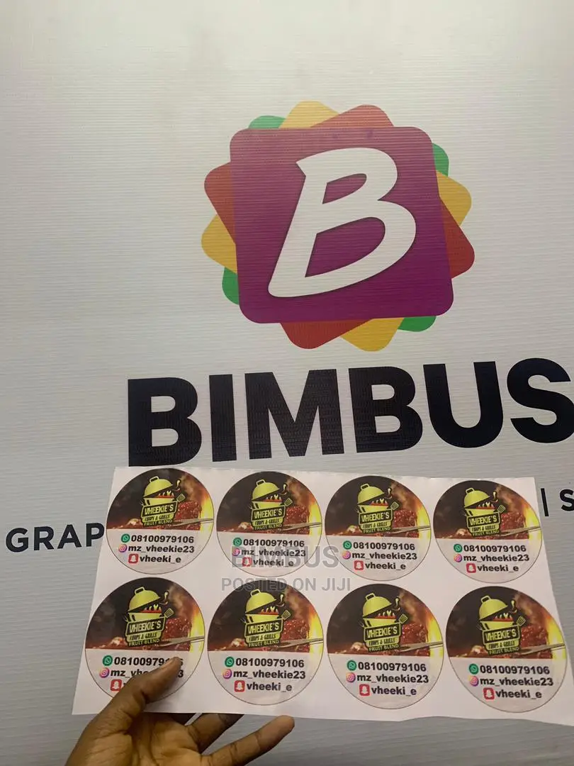 SAV Sticker Printing. 5 by 5 (100 Pcs)