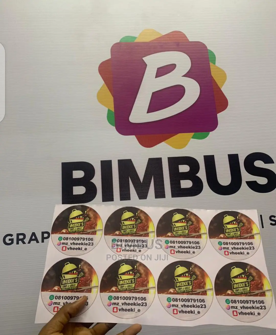 Sticker Printing (3 By 3). 100 PCS