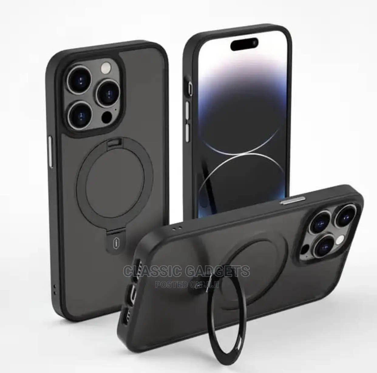 Magsafe Matte Case With Magnetic Standfor iPhones Andsamsung