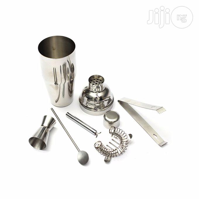 5 In 1 550ml S Steel Cocktail Shaker Mixer Bartender Bar Set