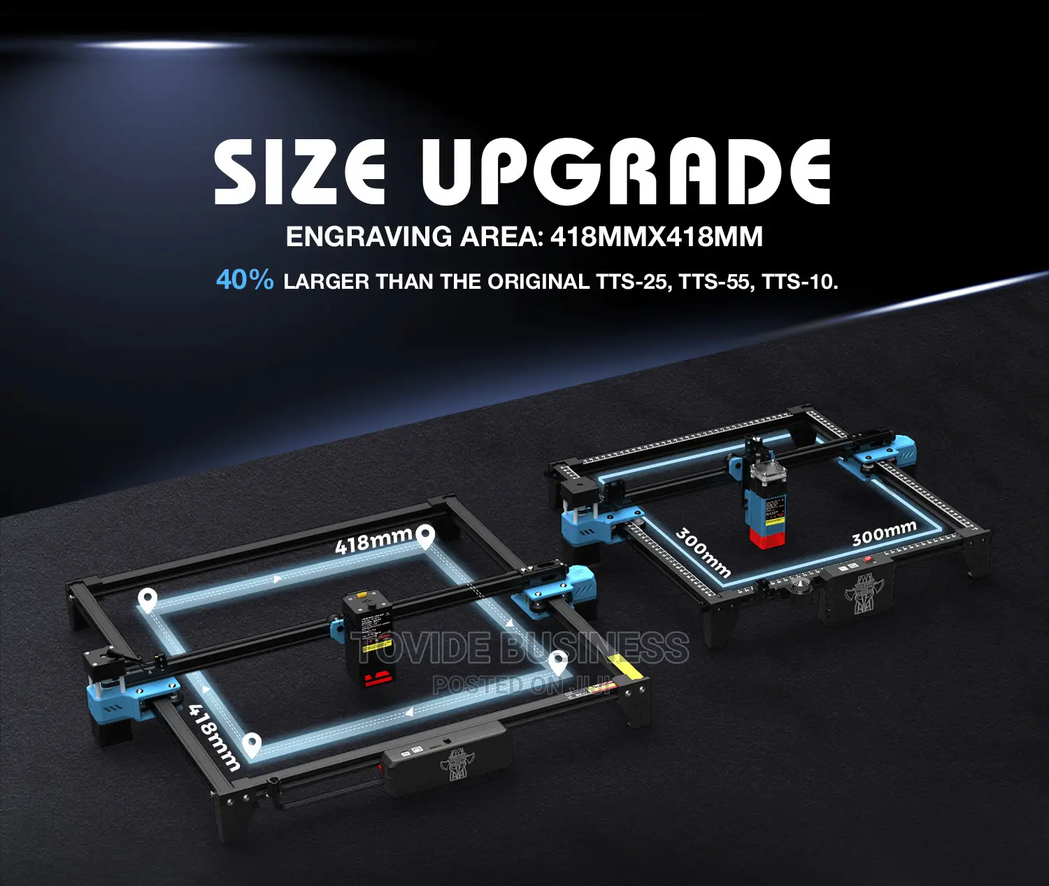 20W Laser Cutter Machine + Air Assist, Honeycomb, Rotary Mod
