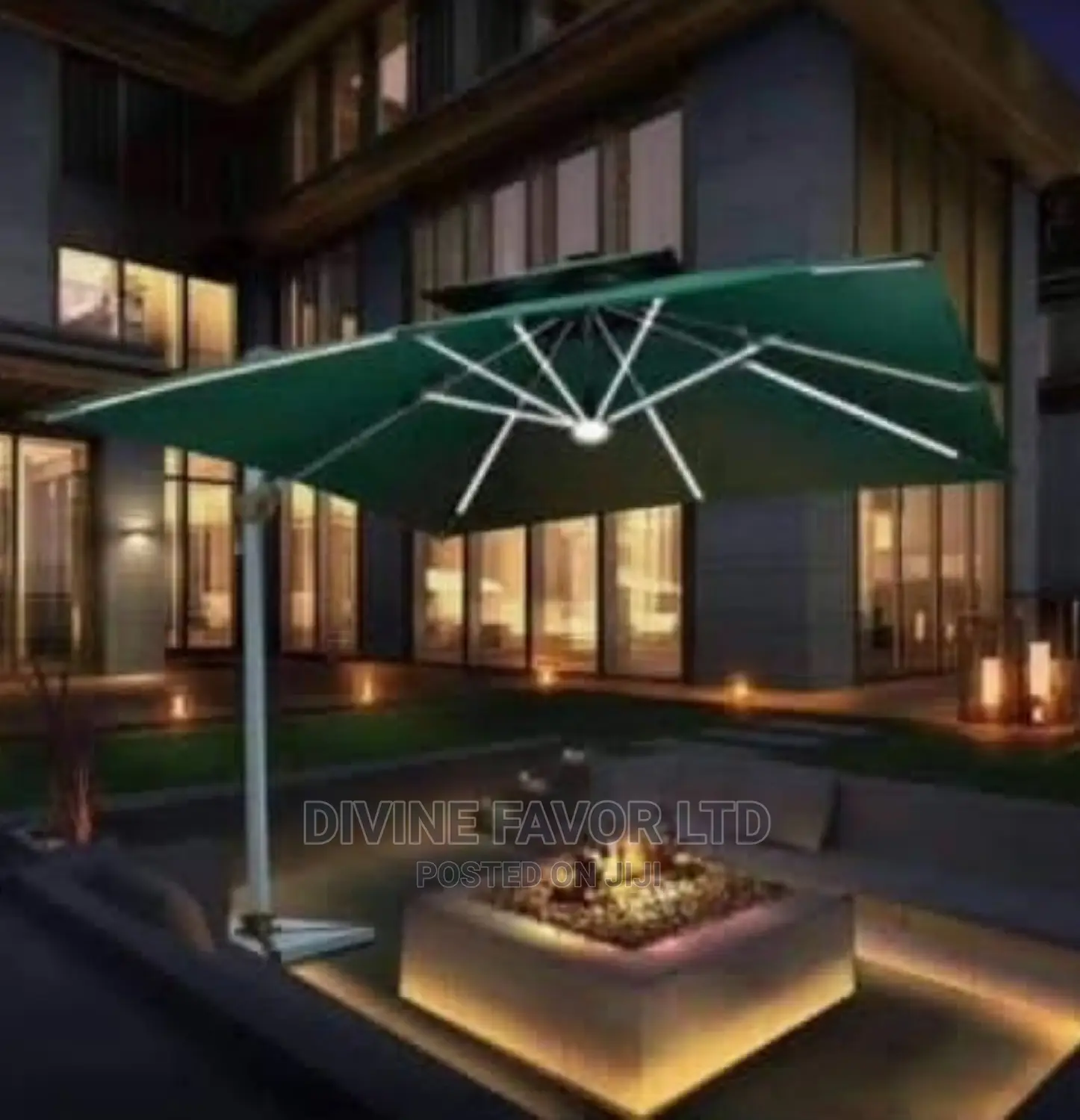 Solar Umbrella/Garden Sun Umbrella 9 Ft