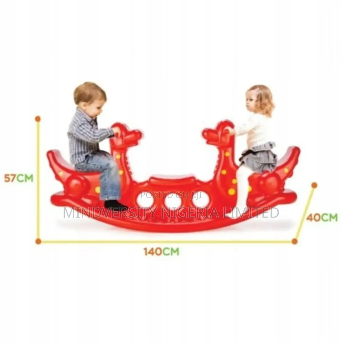 3 Seater Dino Seesaw Playground Toy