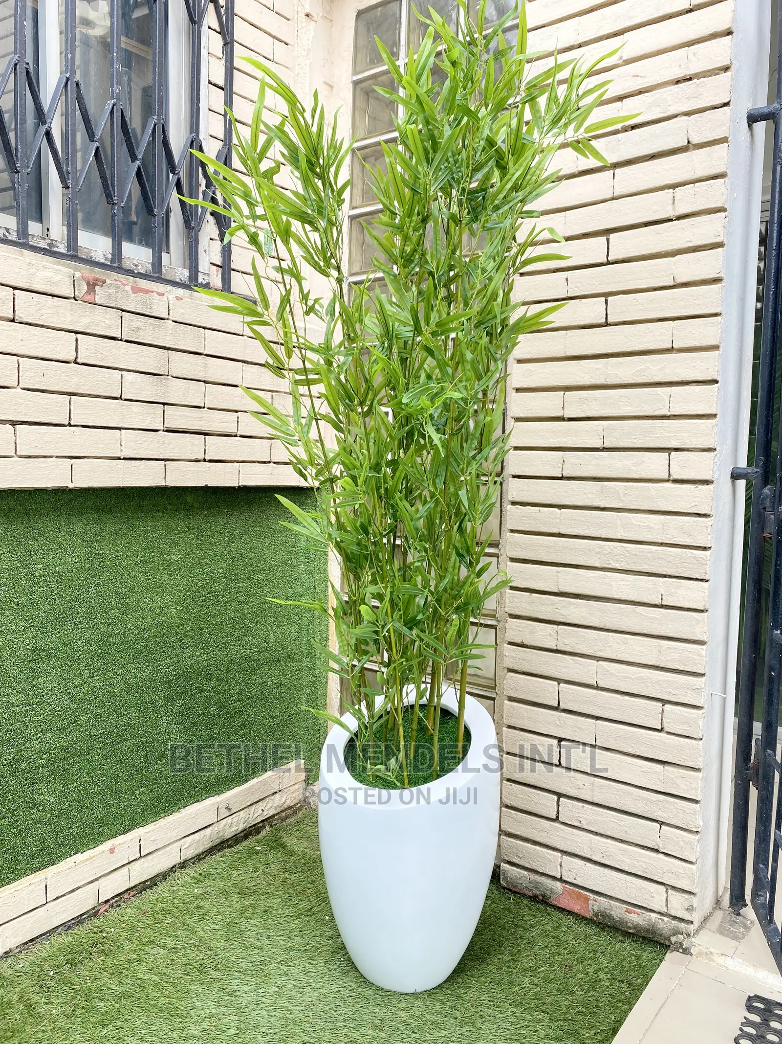 Combo of Fake Bamboo Plants and Fiberglass Flower Pot Sales
