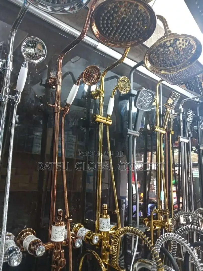 Antique Gold Shower Set