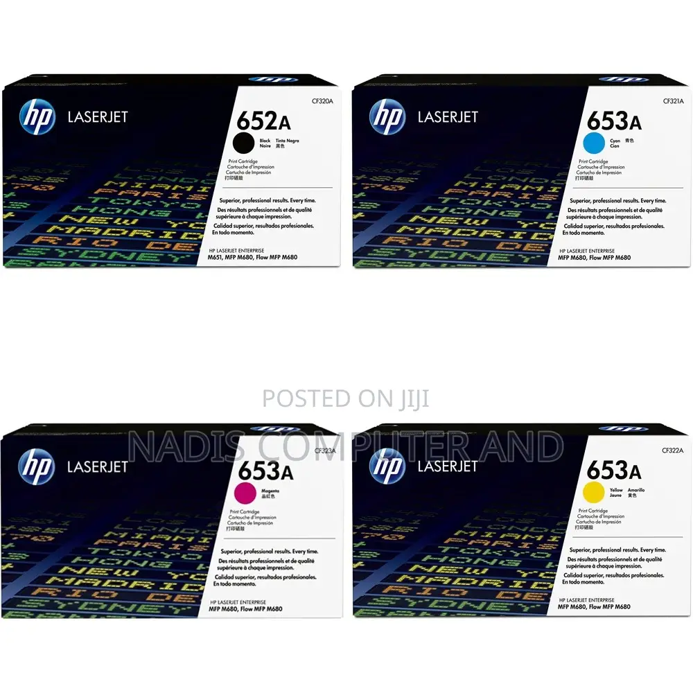 HP 652A and 653A Toner