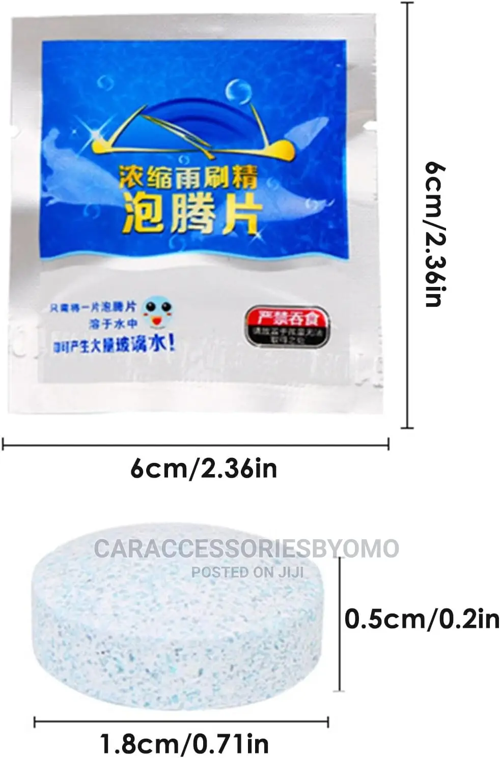 Car Windshield Glass Washer Tablets - 10pcs