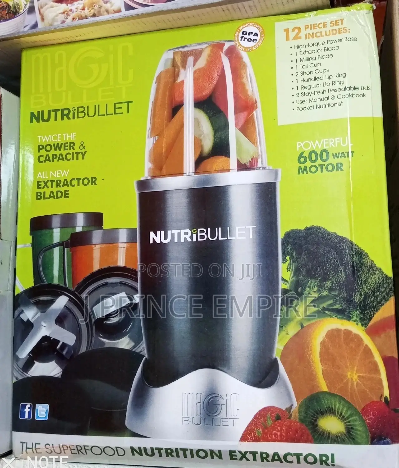 Nutribullet Magic Bullet Extractor Blender 600 Watt