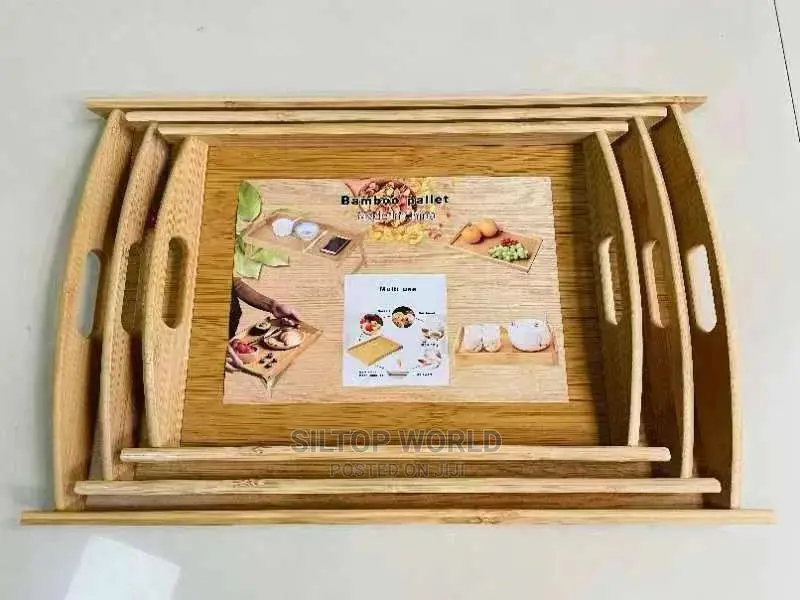 3 in 1 Bamboo Serving Trays