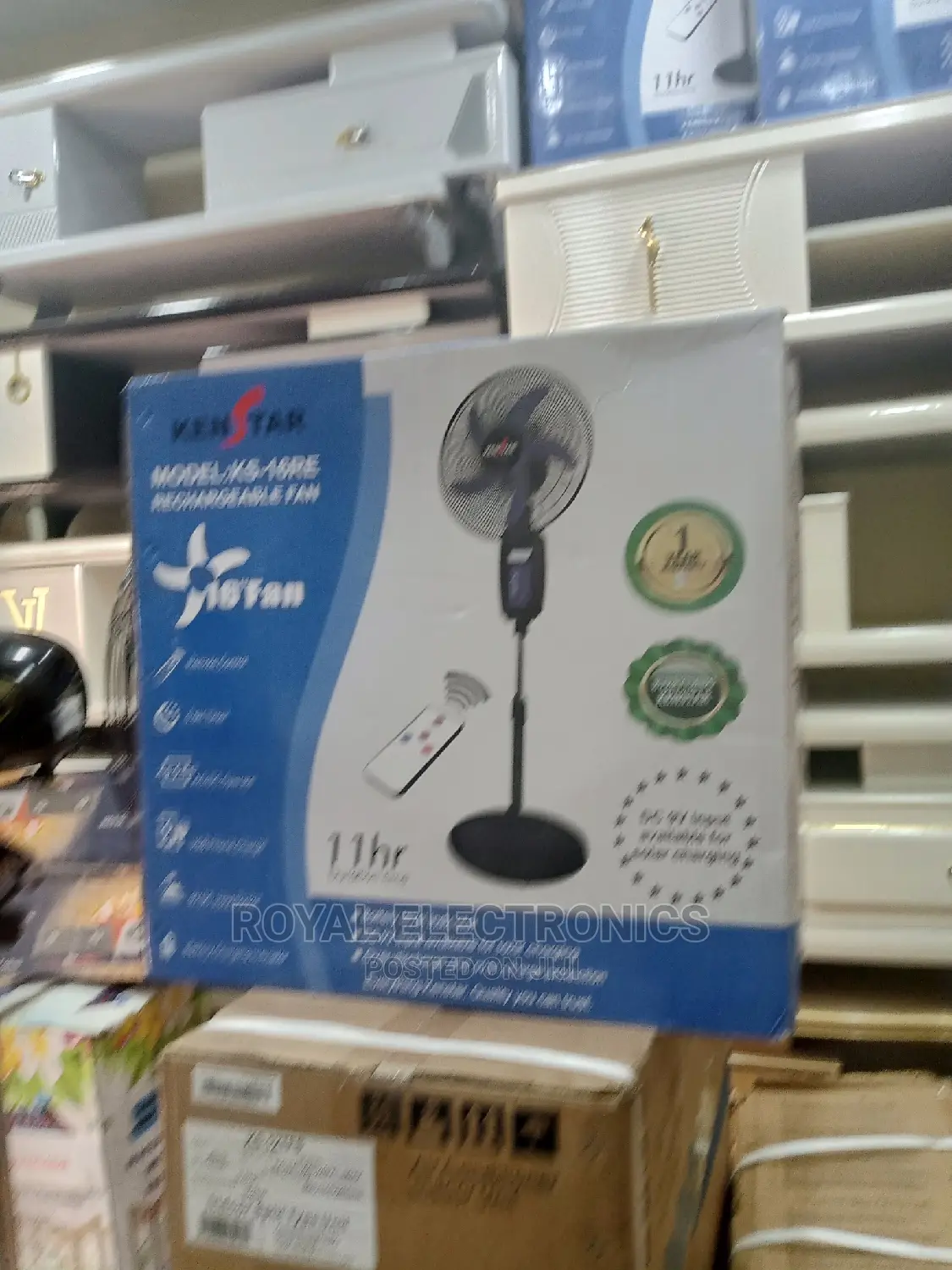Trendy Design Kenstar Rechargeable Standing Fan 16inch