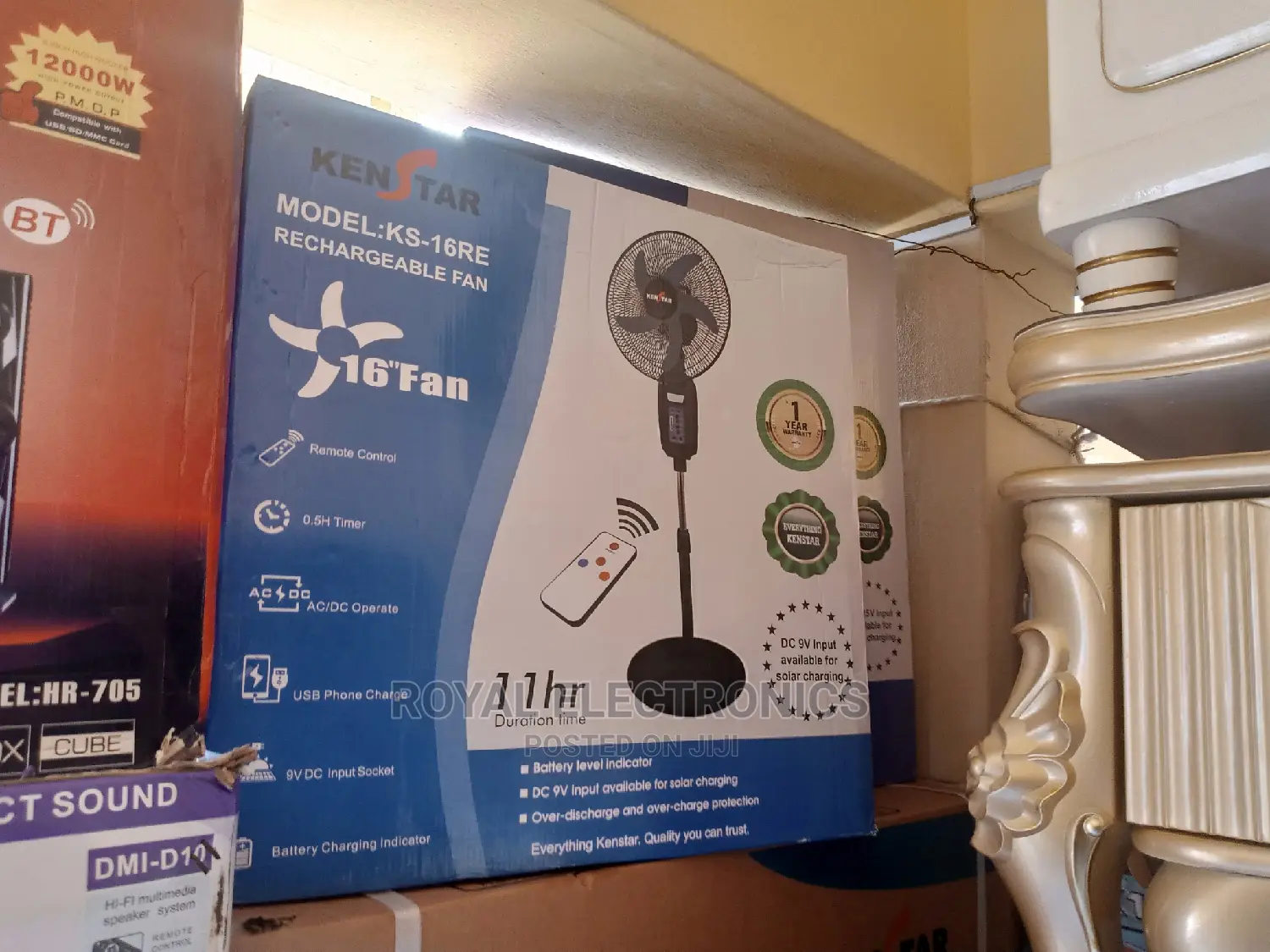 Unique Design Kenstar Rechargeable Standing Fan 16inch