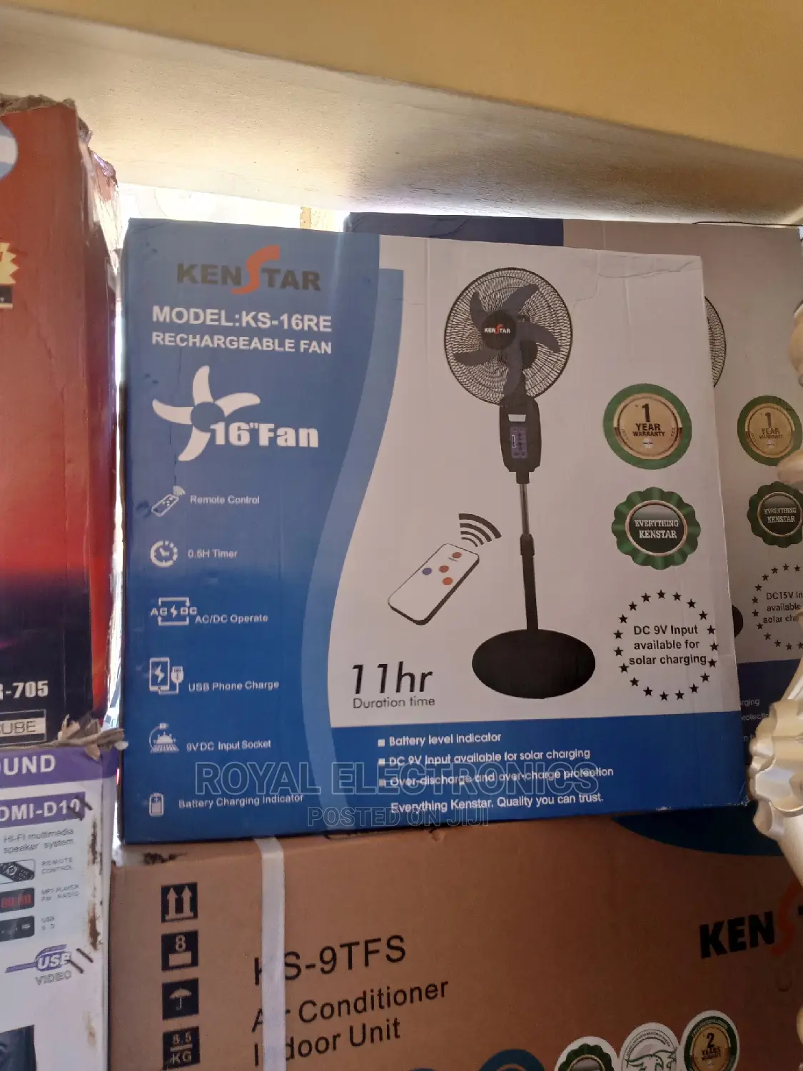 Best Released Kenstar Rechargeable Standing Fan 16inch