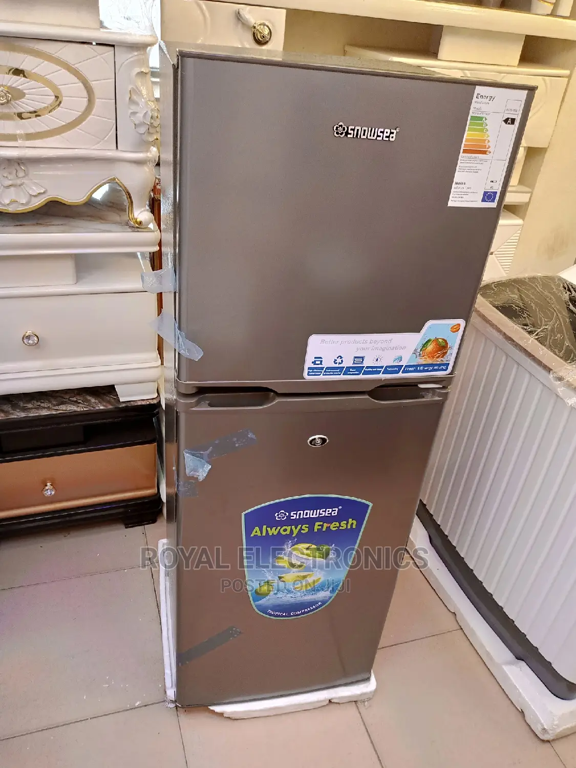 Fast Freezing Snowsea(Bcd-198) Double Door Refrigerator