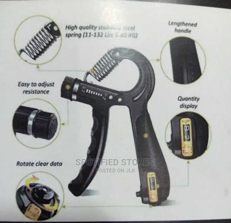 Hand Grip With Spring And Counter