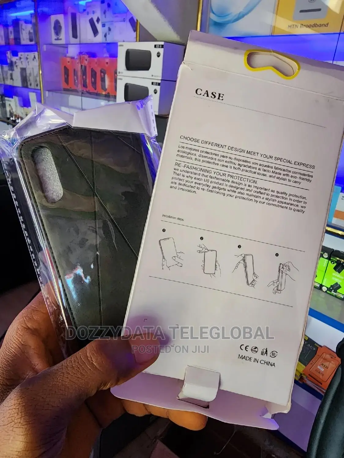 Leather Flip Case for Samsung A50