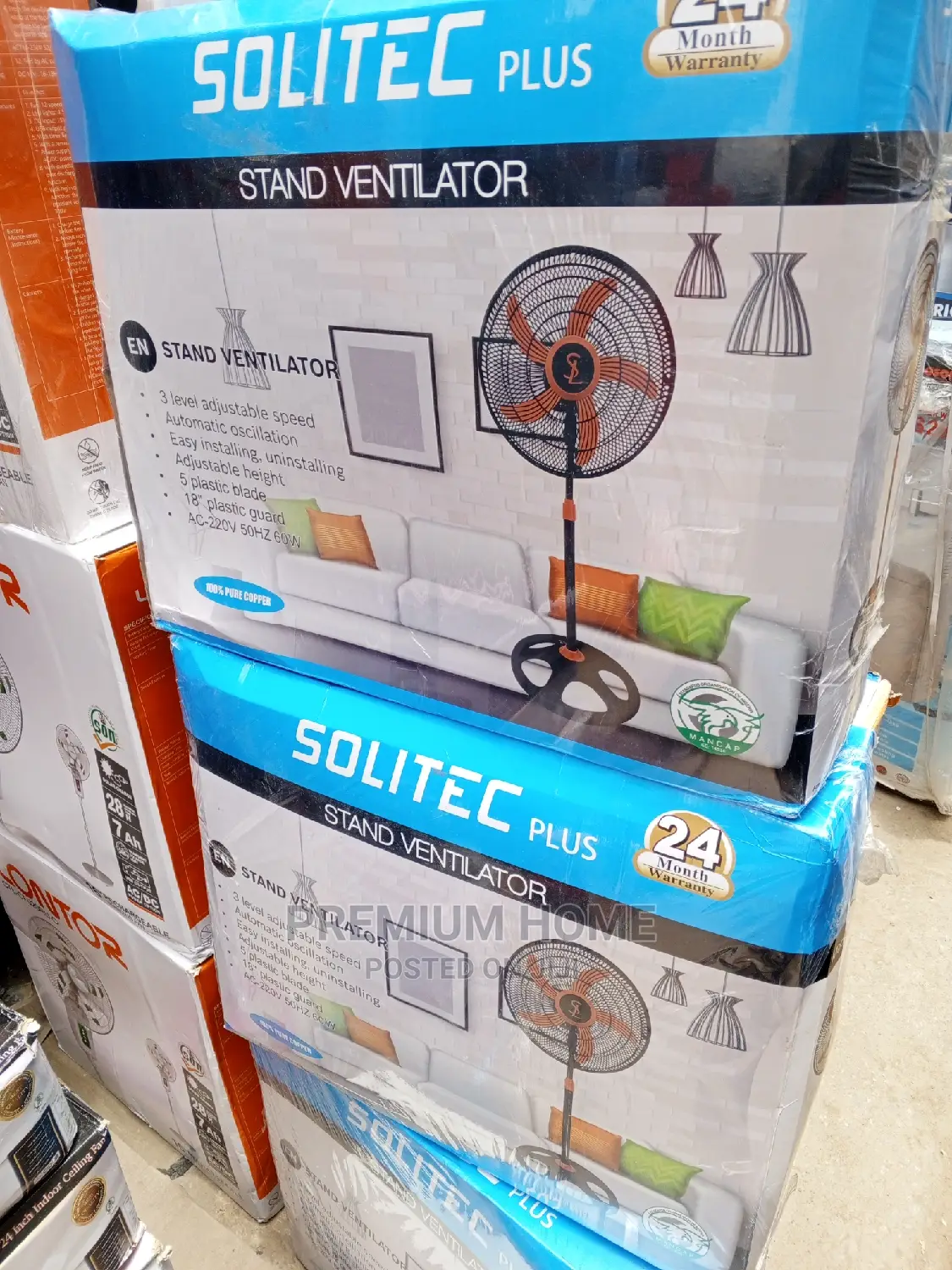Solitec Stand Ventilator Fan
