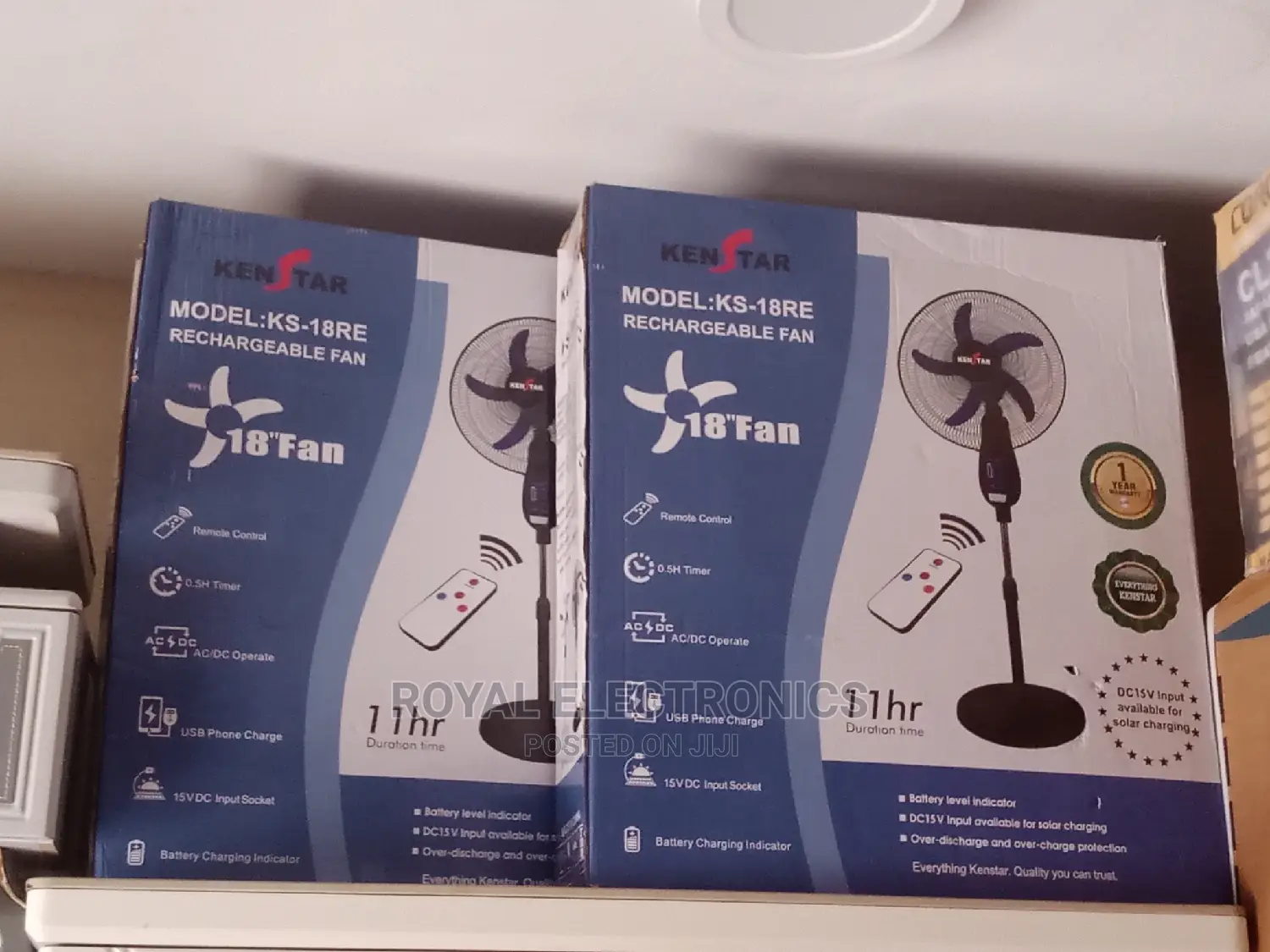 Original 18 Inches Kenstar Panasonic Rechargeable Fan