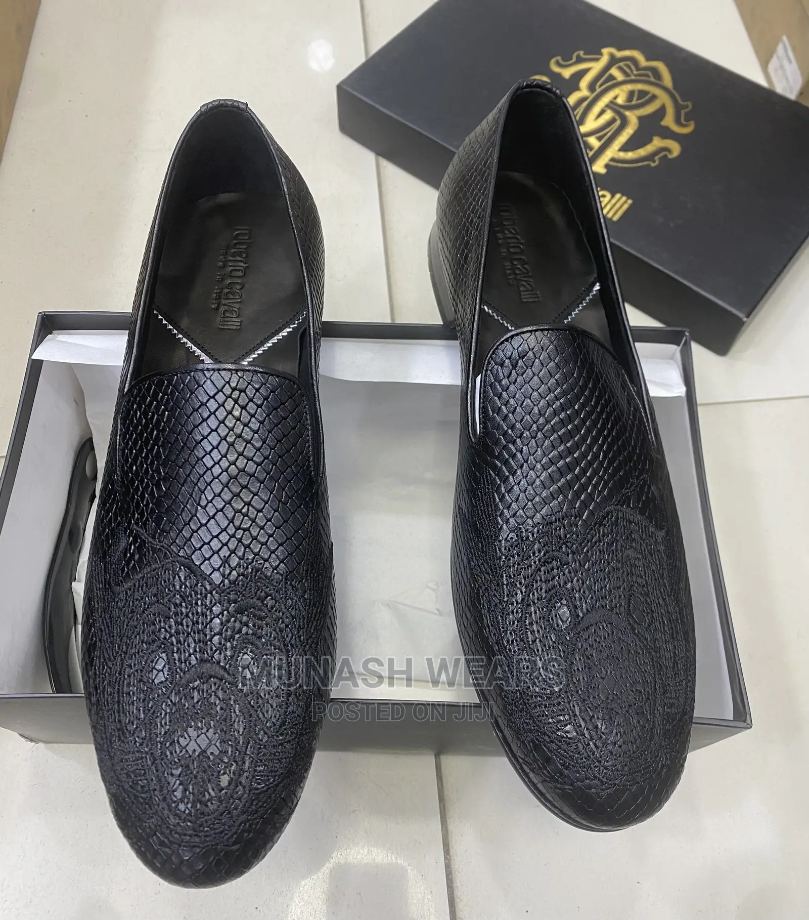 Italian Leather Roberto Cavali Shoe 40-47