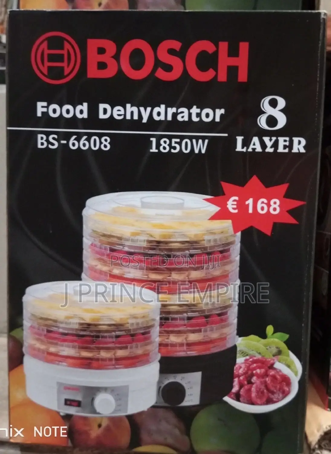 Bosch 8 Tier Food Dehydrator - Food and Vegetable Dryer