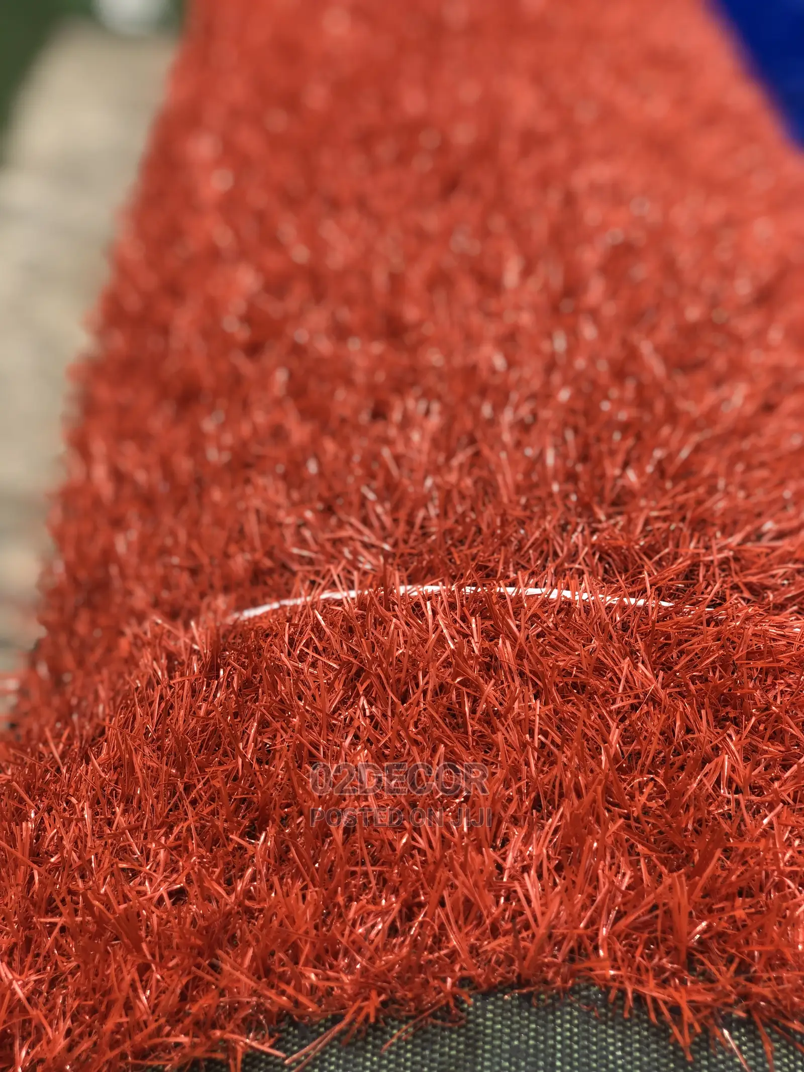 Burnt Orange Color Grass Rugs