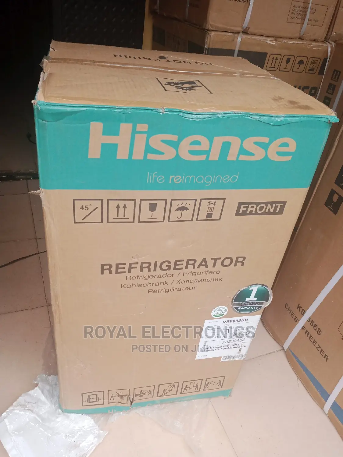 Hisense 93l Single Door Table Top Refrigerator
