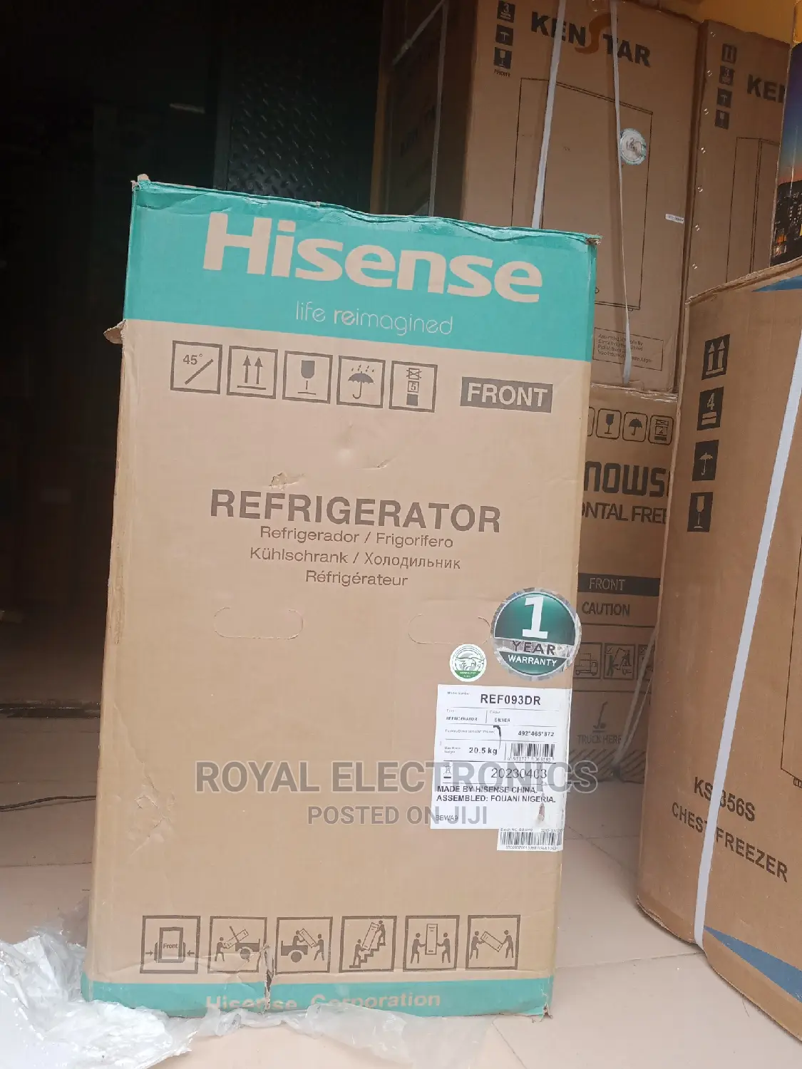 Classic Hisense 93l Single Door Table Top Refrigerator