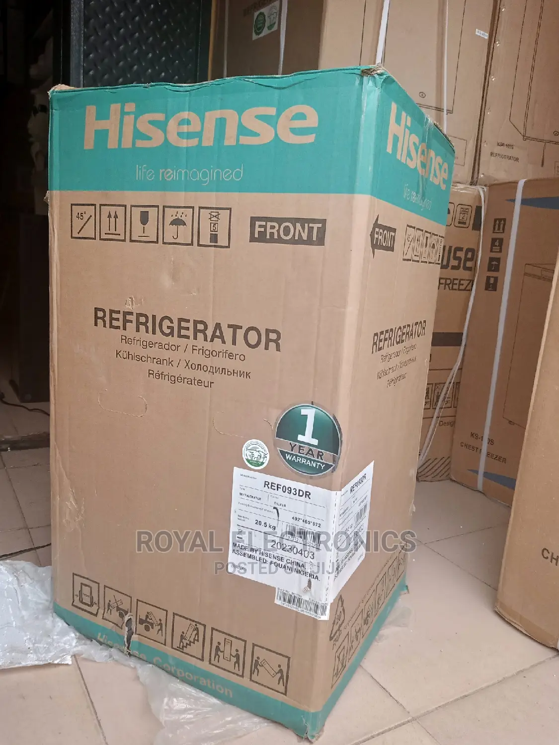 Best Quality Hisense 93L Single Door Table Top Refrigerator