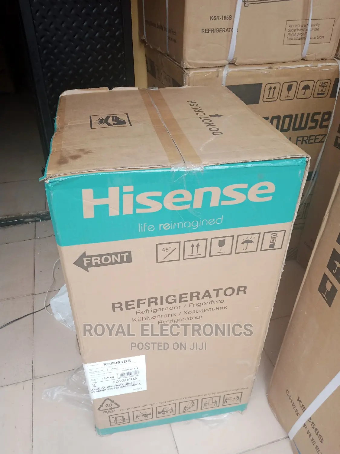 Premium Quality Hisense 93L Single Door Refrigerator