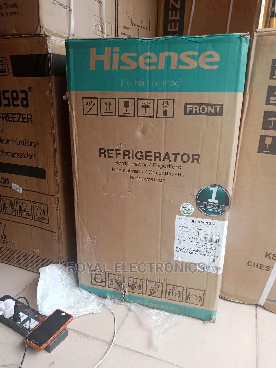 Superior Quality Hisense 93l Single Door Refrigerator