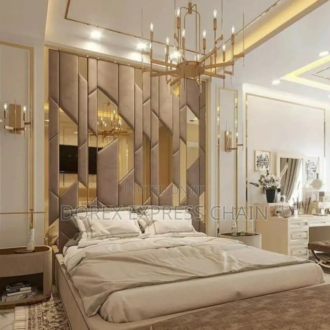 Beautiful Family Bedframe With Bedside And Mirror