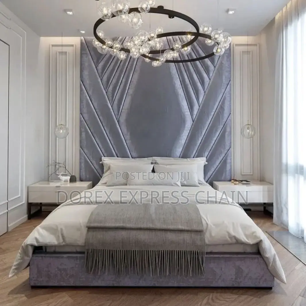Beautiful and Good Finishing Bedframe With Bedside