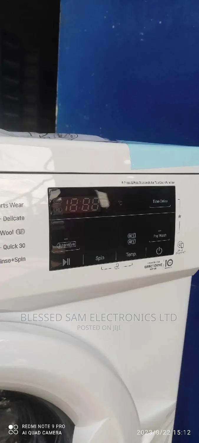 Lg Inverter 9 Kg Front Load Wash Spin>10yrs Warranty