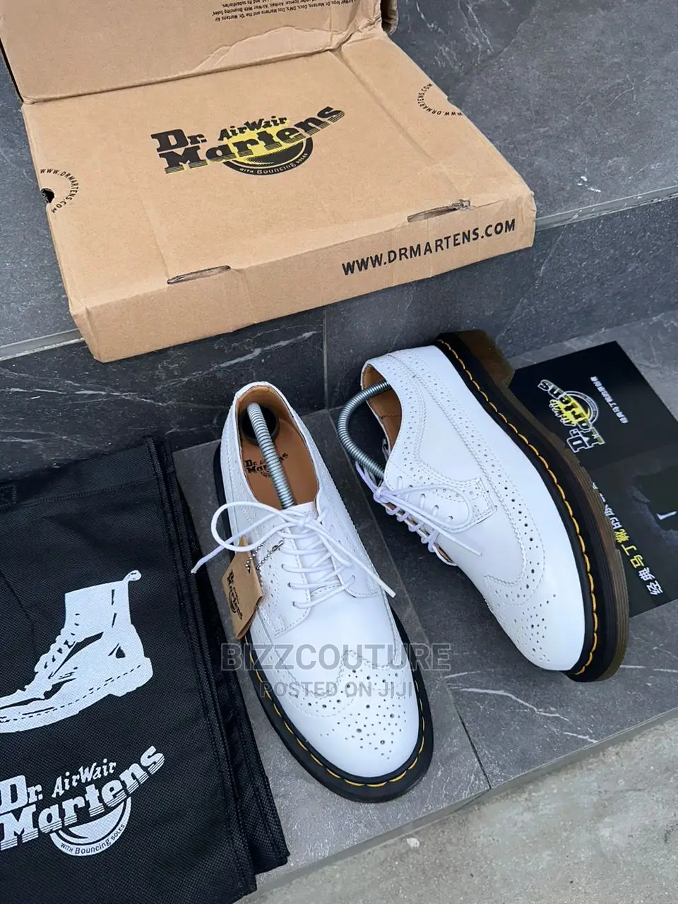 Original DR MARTENS 3989 White LA France Available in Store