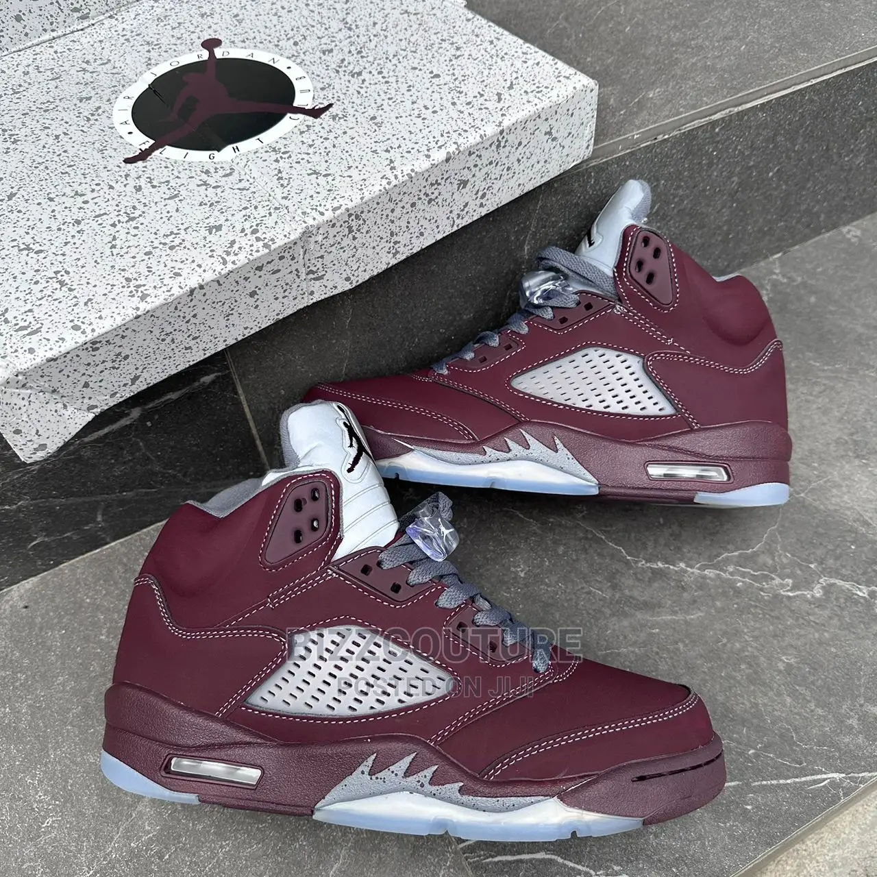 Original NIKE Airjordan 5SE Retro Burgundy Availableinstore