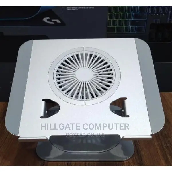 Aluminium 360° Rotation Laptop Stand With Radiator Fan