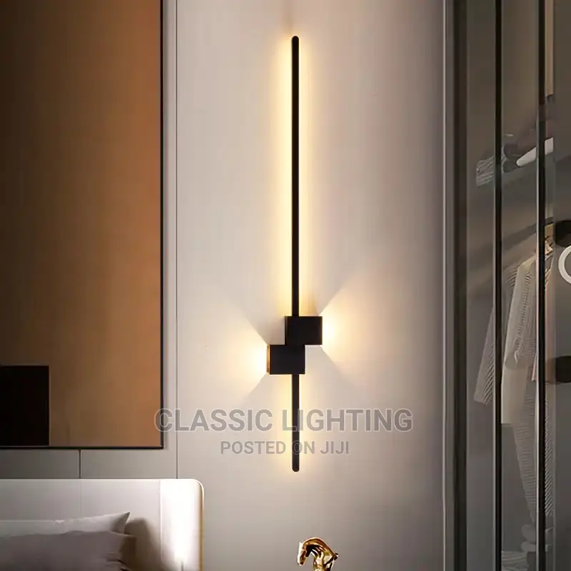 New Modern Minimalist LED Interior Wall Lamp Black White