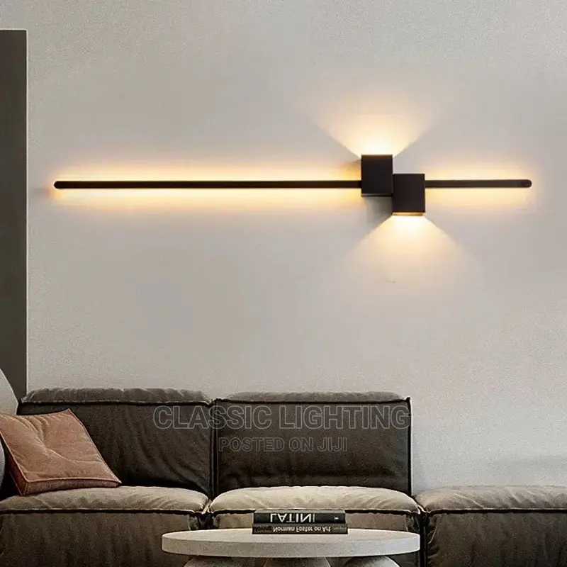 New Modern Minimalist LED Interior Wall Lamp Black White