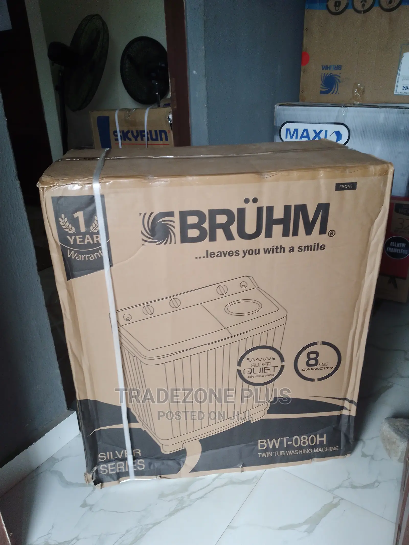 Bruhm 8kg Topload Washing Machine-BWT 080H
