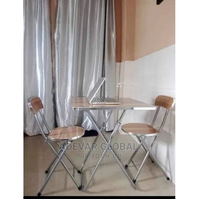 Adjustable Reading Table and 2 Chairs - Wooden/Metallic
