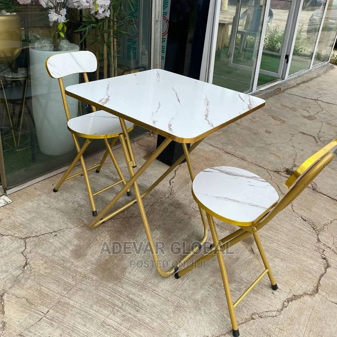 Adjustable Reading Table and 2 Chairs - Wooden/Metallic