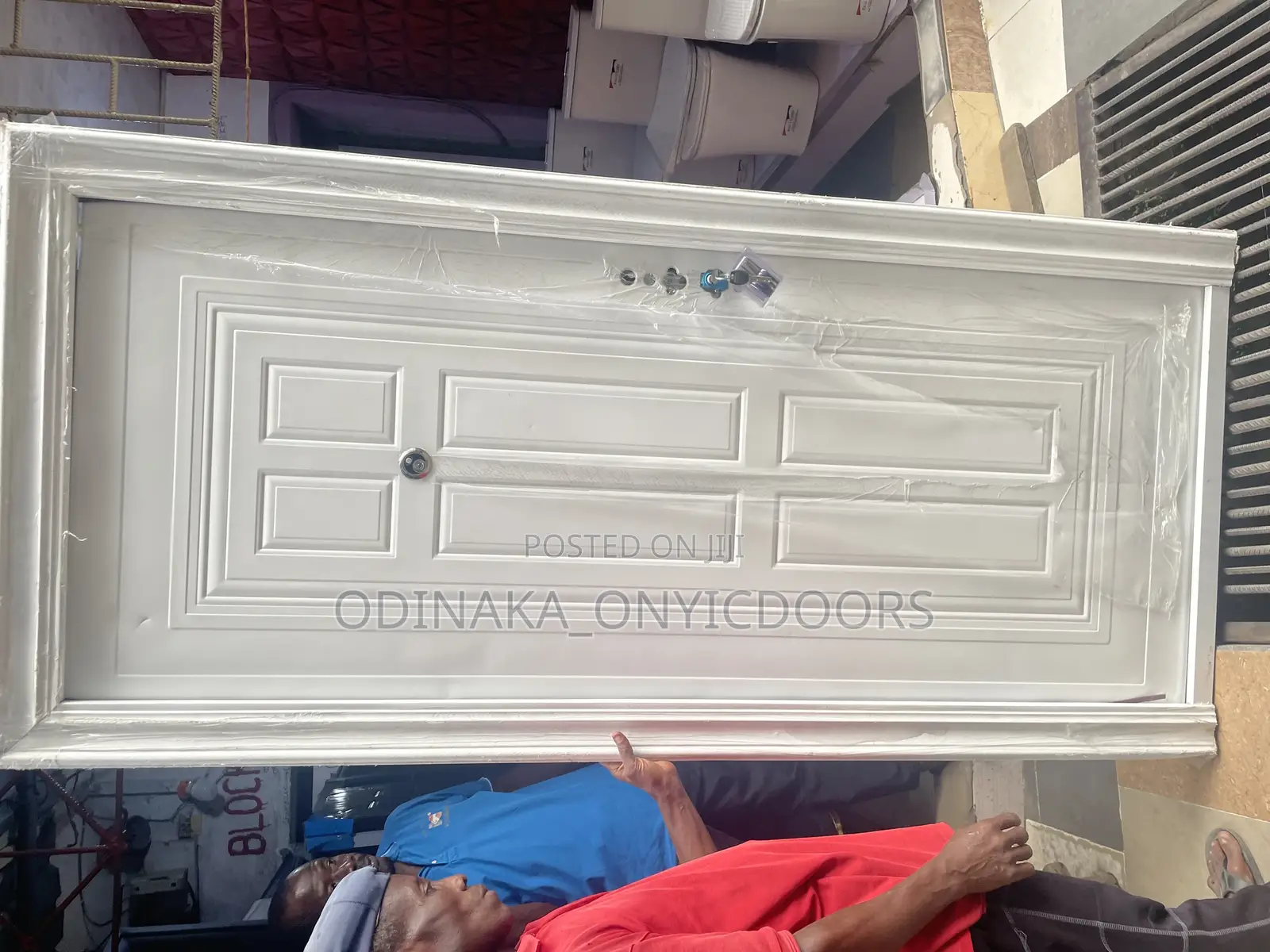 7ft by 3ft 60mm China Security Steel Door(6 Panel Design)