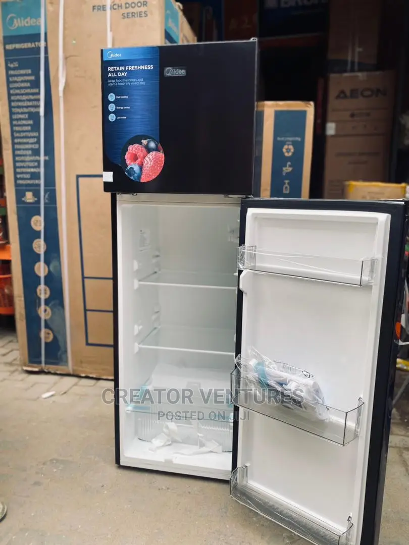 Midea Double Door Refrigerator(150l)Low Voltage,Fast Cooling