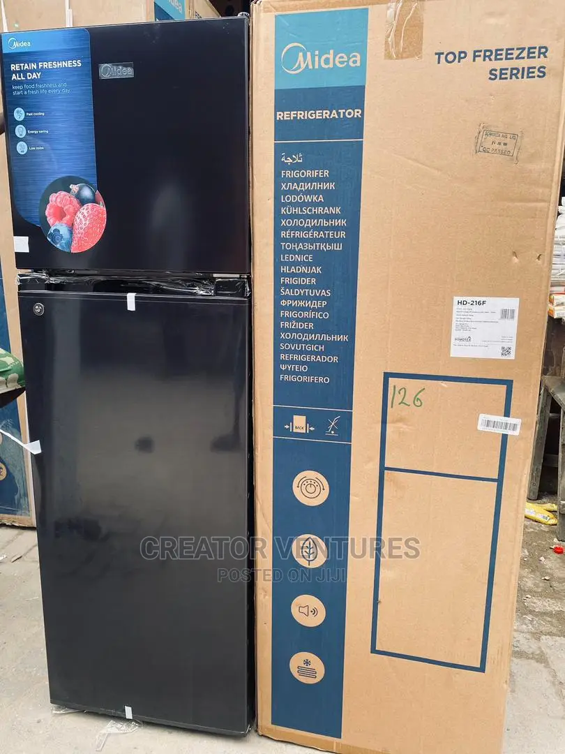 Midea Double Door Refrigerator(150l)Low Voltage,Fast Cooling
