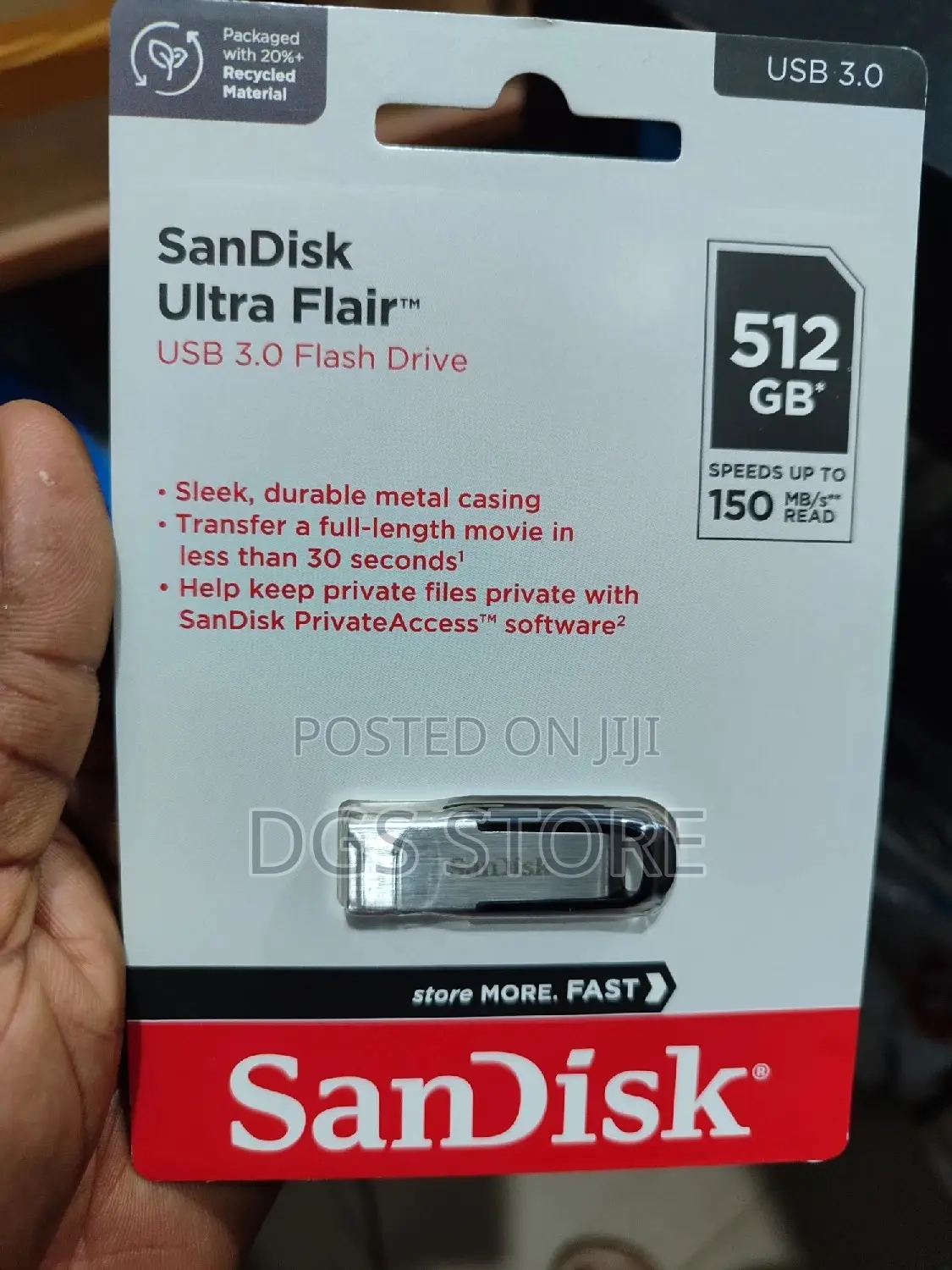 Sandisk Ultra Flair 3.0 512gb Flash Drive