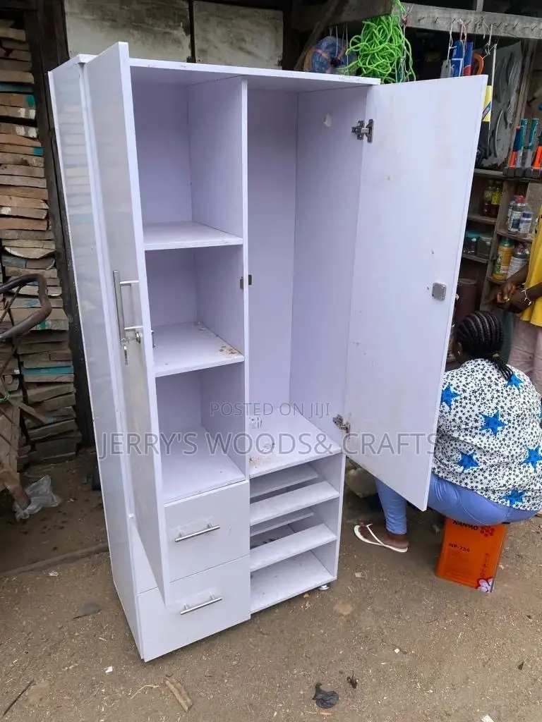 32 Inches White Wardrobe