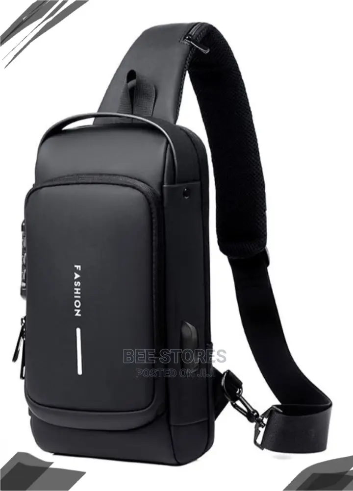 Men Anti Theft Waterproof Bag Crossbody Bag With Anti Lock