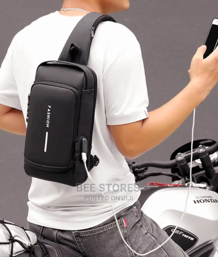 Men Anti Theft Waterproof Bag Crossbody Bag With Anti Lock