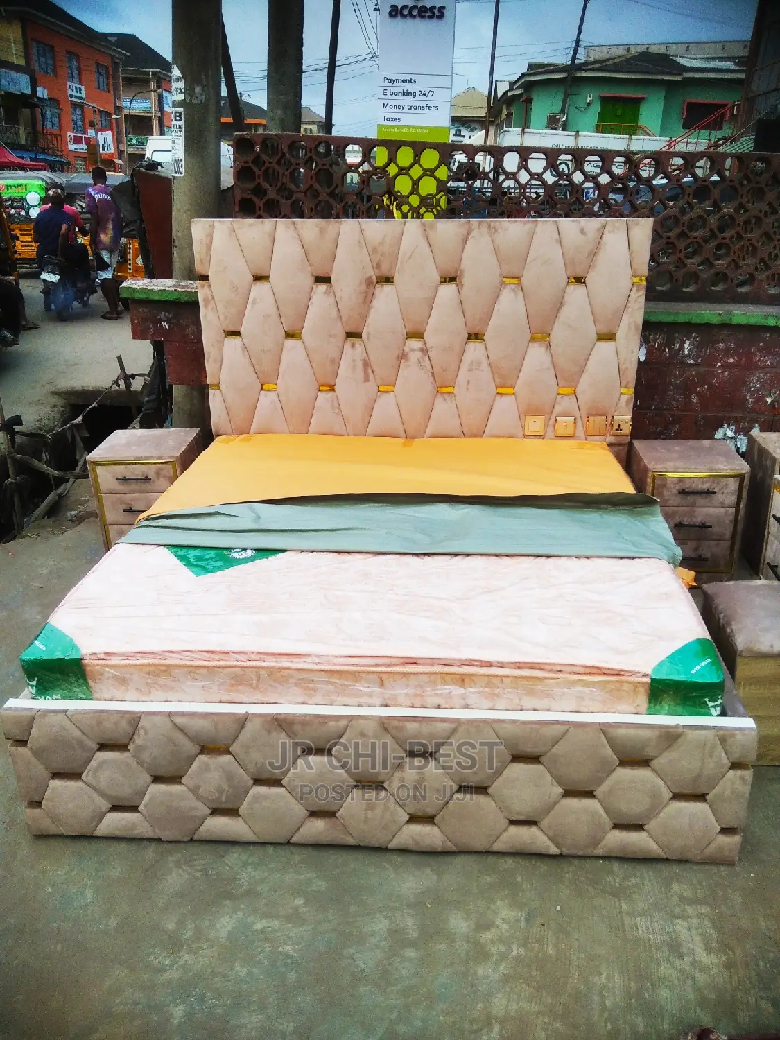 Superb Wooden Padded 6 by 6 Upholstery HDF Bed Frame