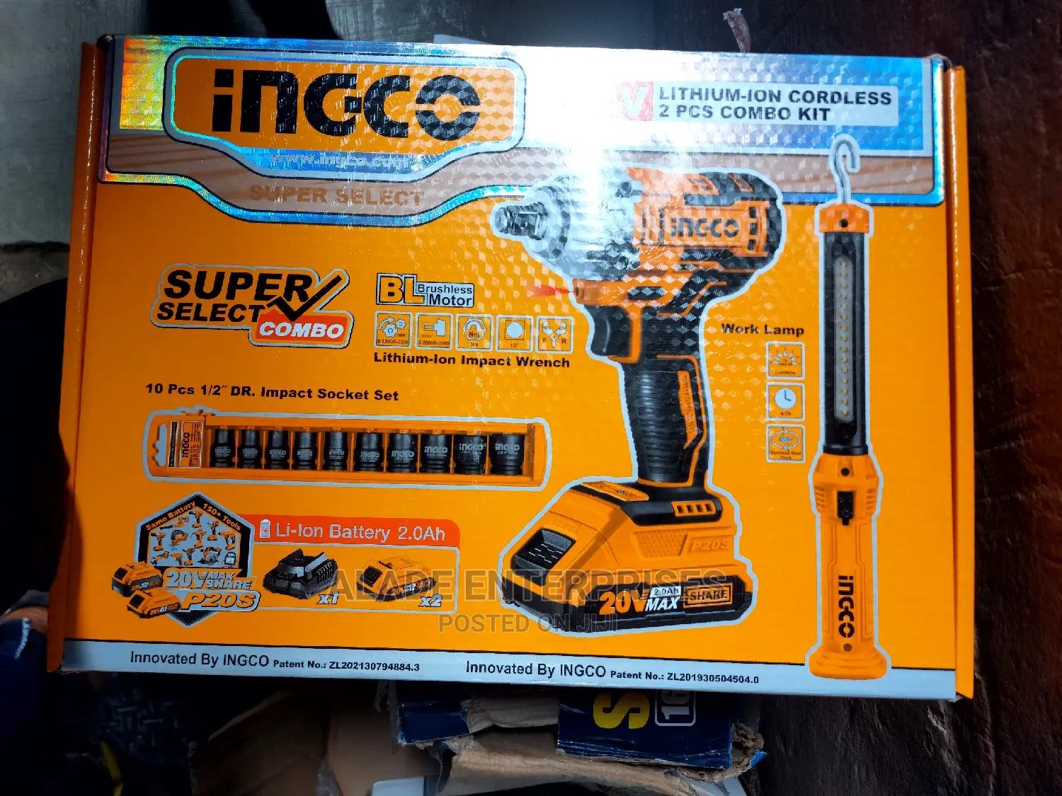 INGCO Tcordless Impact Wrench Brushless Lamp Socket INGCO