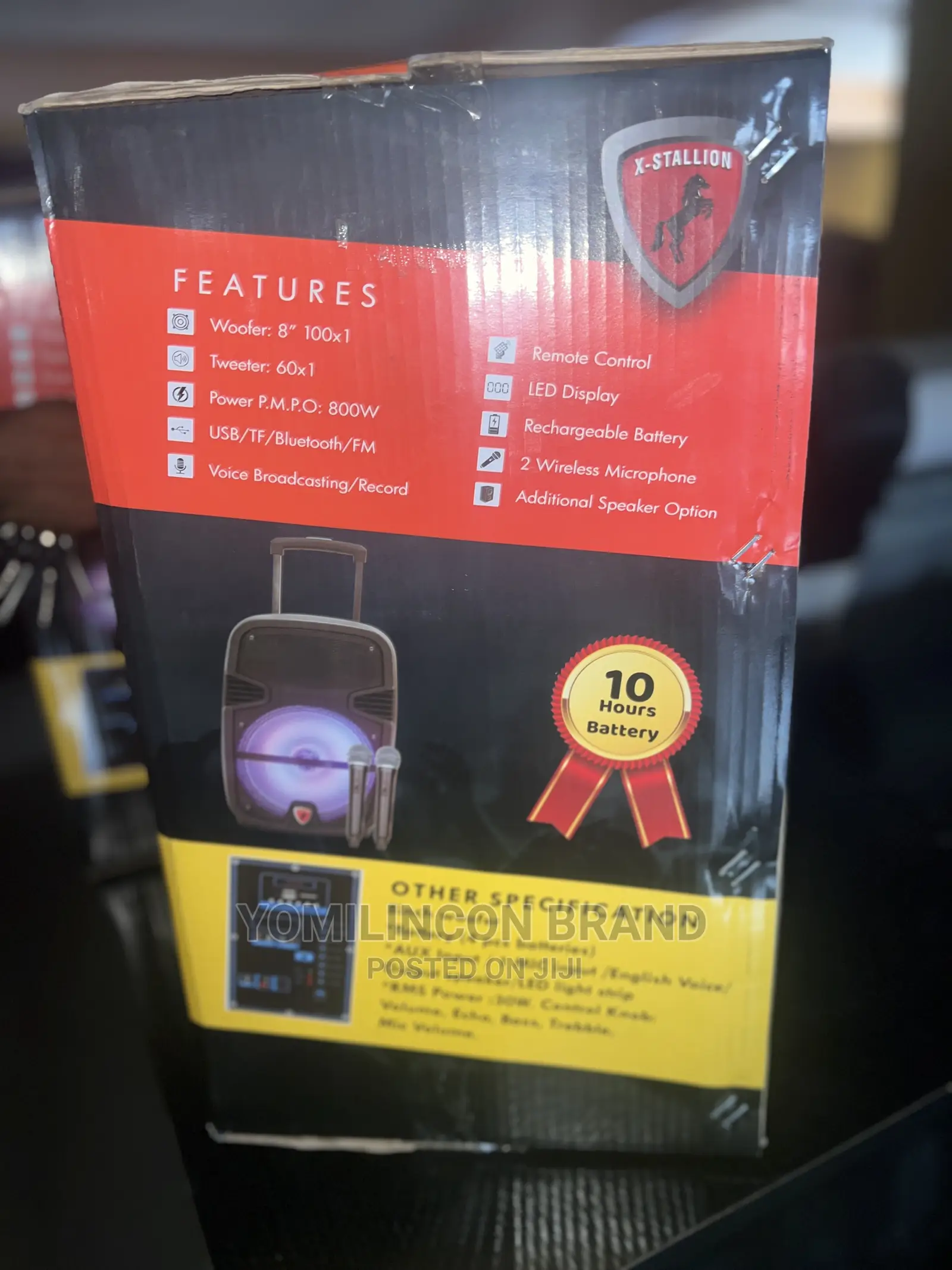 X-Stallion Bluetooth PAS Speaker - Black.